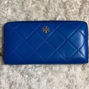 Tory Burch Royal Blue quilted wallet